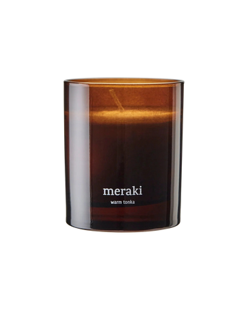 Scented candle, Warm tonka, Brown