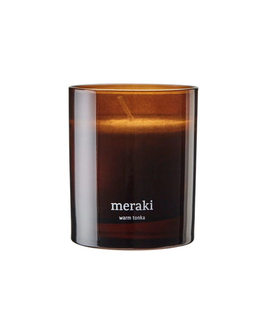 Scented candle, Warm tonka, Brown